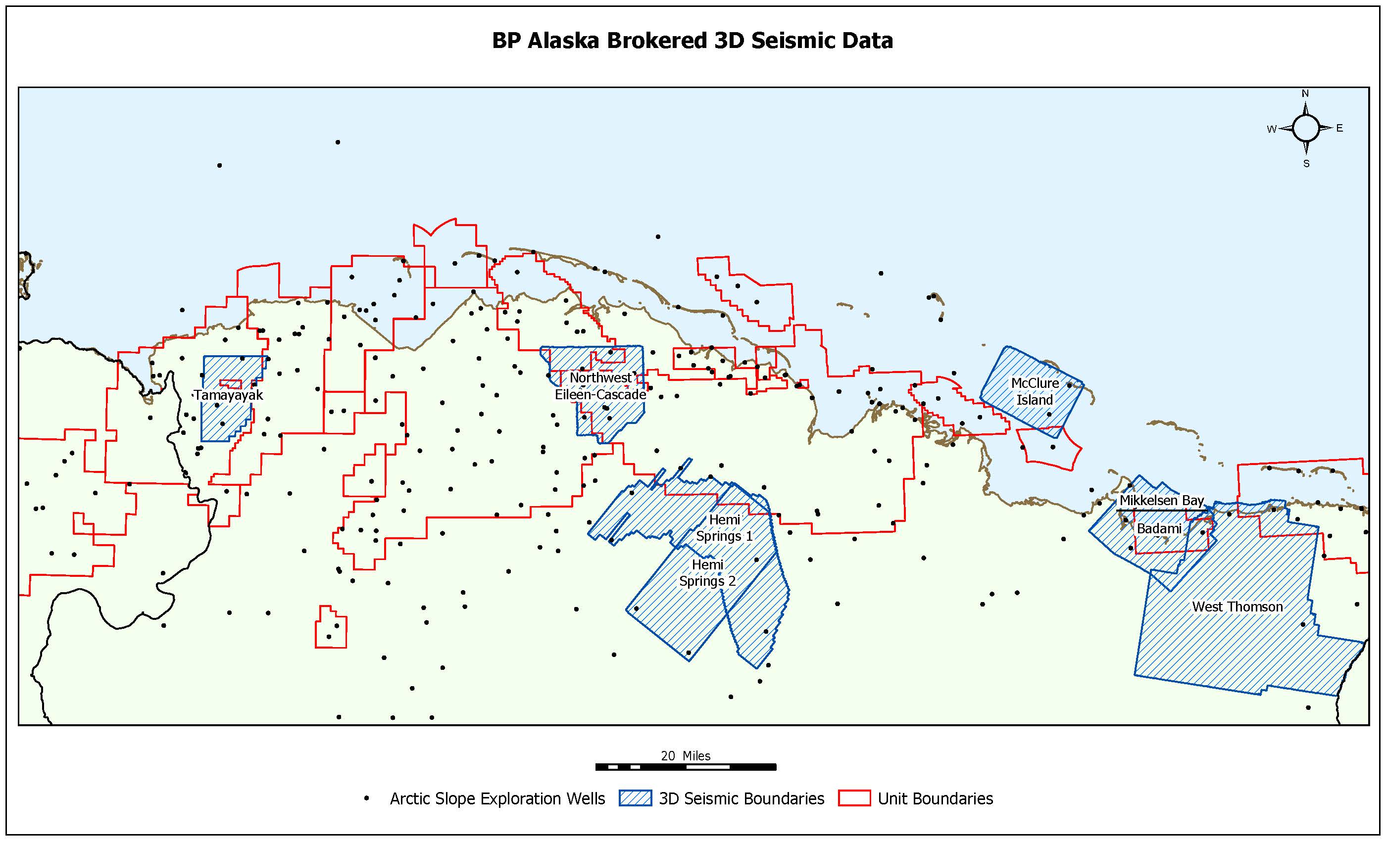 Alaska brokered 3D seismic data